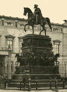 ラウフのフレデリック大王像、ベルリン、1890年。 作： Unbekannt
