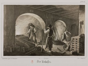 原材料の加工、冶金 貴金属の鍛造、ドイツ、1851年頃 作： Unbekannt
