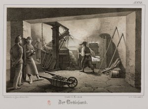 原材料の処理、冶金の鋳造所、ドイツ、1851年頃 作： Unbekannt