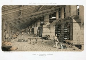 原材料の処理、冶金 亜鉛工場の炉（ベルギー、リエージュ、サン・レオナール 作： Unbekannt