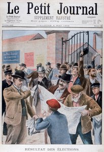 選挙結果を読む、新聞、パリ、1902 作： Unbekannt
