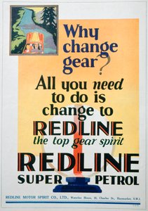 レッドラインガソリン広告、1929