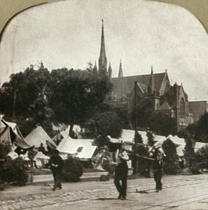 1906年、ジェファーソンスクエアに難民キャンプ。