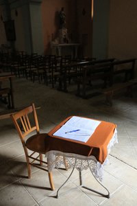 教会に登録する。 作： Unbekannt