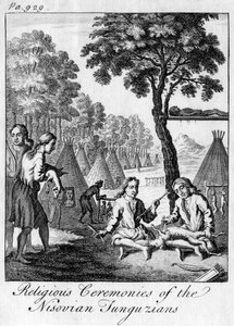 ニソビアントゥングーズ人の宗教儀式、c1748 作： Unbekannt