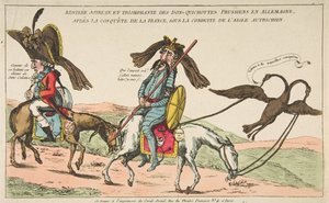 征服後のプロイセンのドン・キホーテスのドイツへの喜びと勝利の帰還1792年。 作： Unbekannt