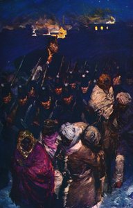 カブールからのイギリス軍の後退、c1912 作： Unbekannt