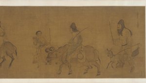 収穫後の帰郷、おそらく明代、17世紀。 作： Unbekannt