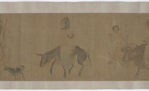 収穫後の帰国、元または明王朝、14〜15世紀.