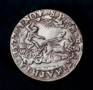 1577年の明るい彗星を記念するメダルの逆 作： Unbekannt