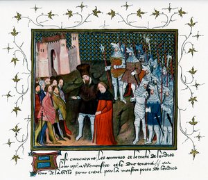 リリング2世はボーリングブロークによってロンドンの市民に配達されました、1399年、c1400-c1425 作： Unbekannt