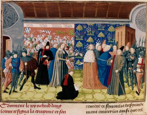 王冠を降伏したリチャード2世、1399年 作： Unbekannt