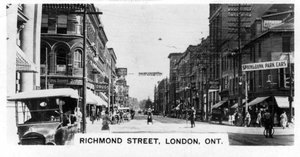 リッチモンドストリート、ロンドン、オンタリオ南西部、カナダ、c1920s 作： Unbekannt