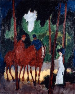 ブローニュの森のライダー、c1904