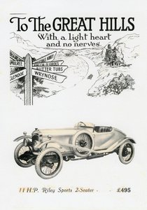 ライリーMPH 2シータースポーツ、c1920s 作： Unbekannt