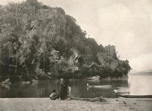 River Scene-Bhamo近くの2番目の汚点、1900年。 作： Unbekannt