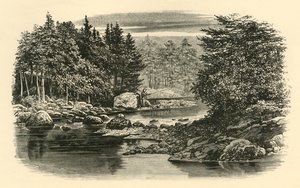 川の情景、ラングデール、c1890。 作： Unbekannt