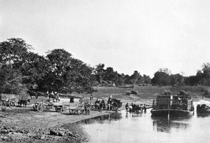 川のシーン、リオコリエンテス、パラグアイ、1911
