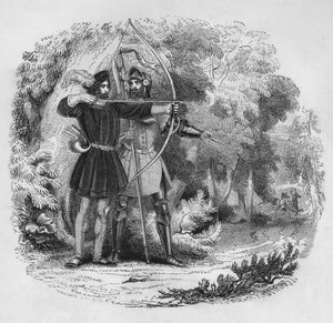 ロビンフッドとリトルジョン、1845