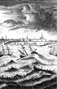 ヤーマス、c1719で難破したロビンソン・クルーソー 作： Unbekannt