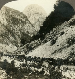 Rocky Jordalsnut 3620 ft。ノルウェー、c1905、観光客用カートでいっぱいの道路の横から。 作： Unbekannt