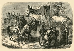 Roi Faineant Royal Sluggard of the Merovingian Race、7世紀、1890年。 作： Unbekannt