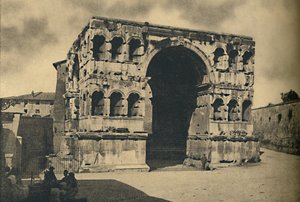 ローマ-1910年のフォーラムボアリウムのアーチオブヤヌスクアドリフロン 作： Unbekannt