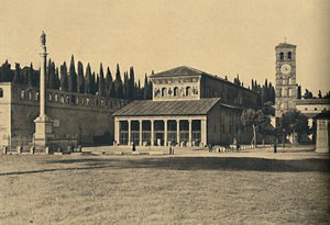 ローマ-壁の外側にあるサンロレンツォ聖堂、1910年 作： Unbekannt