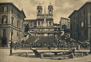 ローマ-トリニタデイモンティ教会、1910年