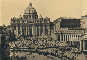 ローマ-S.ピーターズのファサードとドーム、1910