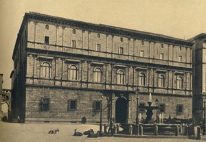 ローマ-スコッサカヴァッリ広場。 -トルマン王子の宮殿、ブラマンテ作、1910