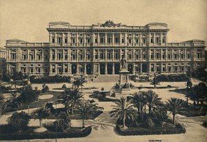 ローマ-プラティディカステッロ。カルデリーニによる新しい法廷とカヴール像、1910