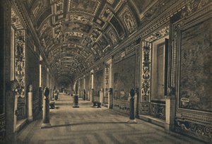 「ローマ - バチカン宮殿 - 地理地図のギャラリー」、1910 作： Unbekannt