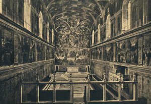 ローマ-バチカン宮殿-システィーナ礼拝堂、1483年、1910年にSixtus IVによって設立 作： Unbekannt
