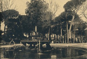 ローマ-ボルゲーゼ公園-海馬の噴水、1910年 作： Unbekannt