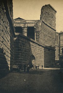 ローマ-アウグストゥスのフォーラムの壁、1910 作： Unbekannt