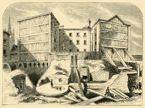 ローマ遺跡、ビリングスゲートで発見、c1872。