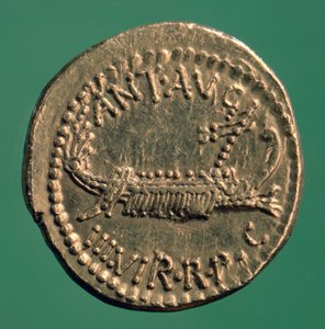 ローマの硬貨、マークアントニーレジオナリデナリウス、紀元前32-1 作： Unbekannt