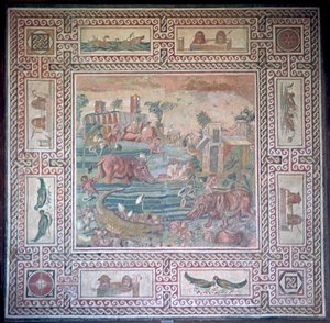 エジプトを描いたローマ時代のモザイク