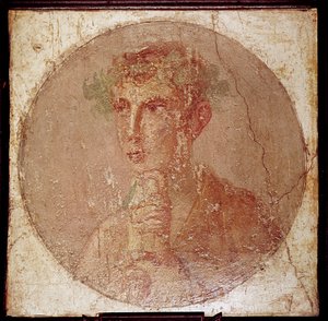 若い男のローマの肖像画、ポンペイ、イタリア