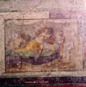 ローマの壁画、ローマ、1世紀 作： Unbekannt