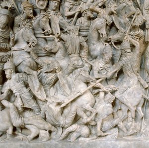 2世紀の野蛮人との戦いにおけるローマ人 作： Unbekannt