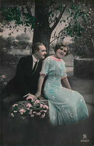 ロマンチックなポストカード、c1910