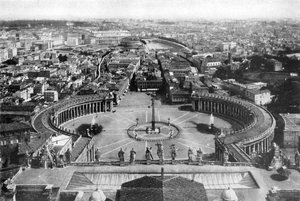 セントピーターズのキューポラから見たローマ、1926 作： Unbekannt