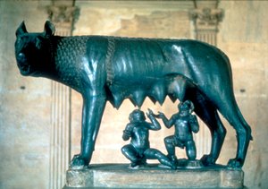 ロムルスとレムス、紀元前500年頃 作： Unbekannt