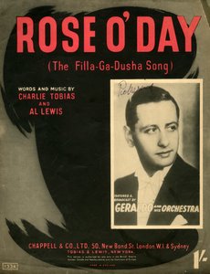ローズ・オデイフィラ・ガ・ドゥシャの歌、1941年。 作： Unbekannt