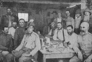 モッダーリバーで荒くする：第3グレナディアガードの役員の混乱、1902 作： Unbekannt