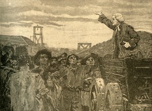 ローランドヒル、ブリストルのキングスウッドのコリアーに説教c1772 c1890。 作： Unbekannt