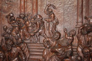 サン・フランシスコ・エル・グランデ王立バシリカJesus chasse les marchands du temple Madrid Spain 作： Unbekannt