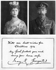 イギリス軍へのロイヤルクリスマスグリーティングカード、1914年 作： Unbekannt
